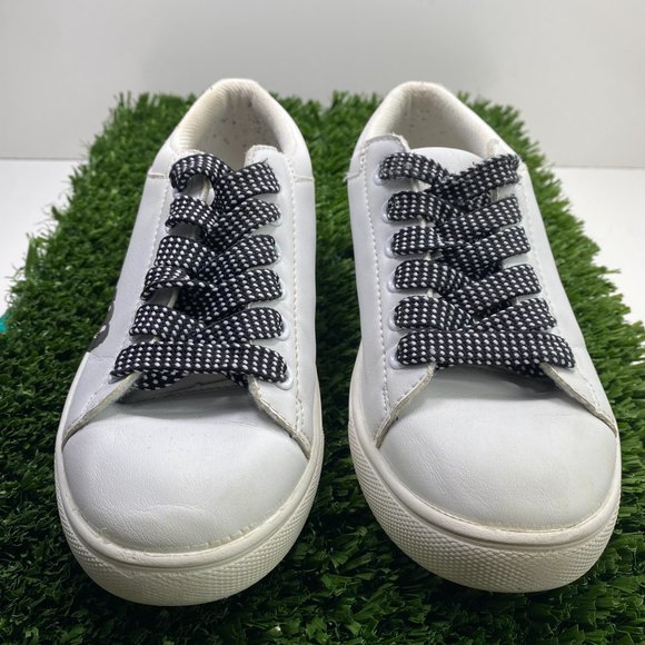 MSGM Kids Unisex White & Black Logo Trainers Kid's 32 - Picture 6 of 8